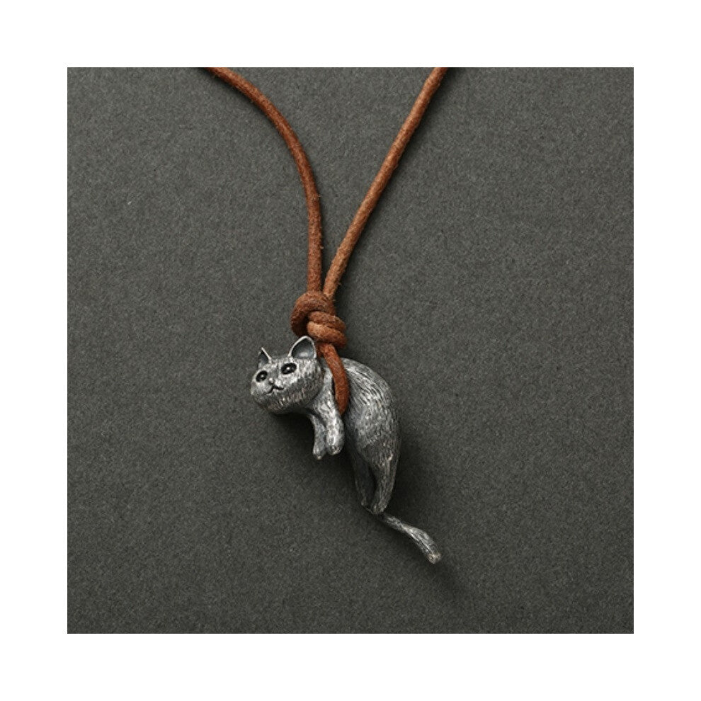 (As picture) Original design cat pendant necklace Your cat master couple necklace for women men creative personality jewelry accessories gift
