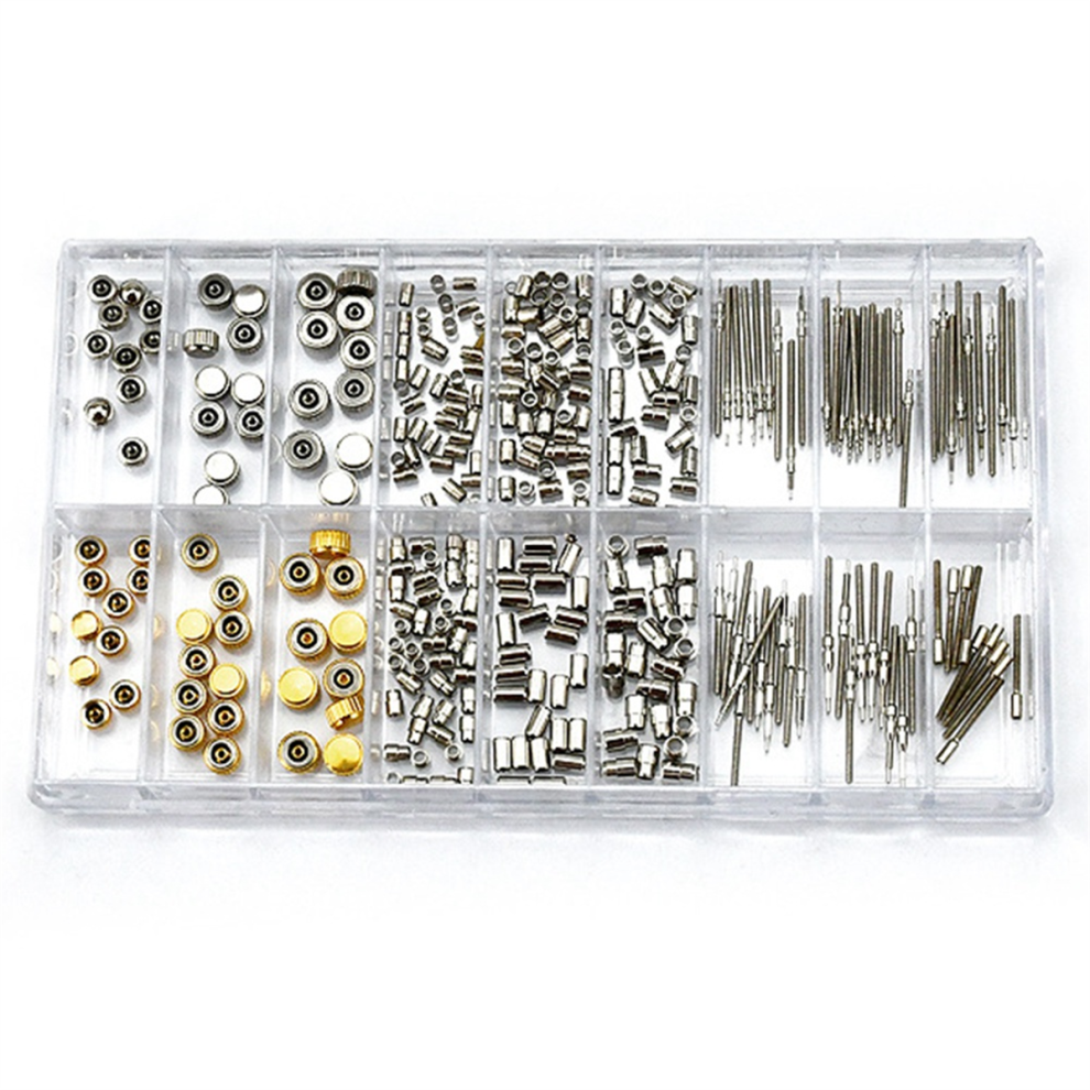 Watch Crown Parts Replacement Assorted Dome Flat ,Handle Tubes