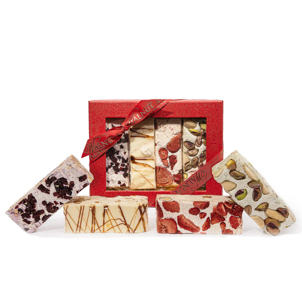 Walnut Tree | Four Individually Wrapped Bars of Delicious Honeyed Nougat in Luxurious Gift Box | Great Taste Award Winning 2023 | Suitable for