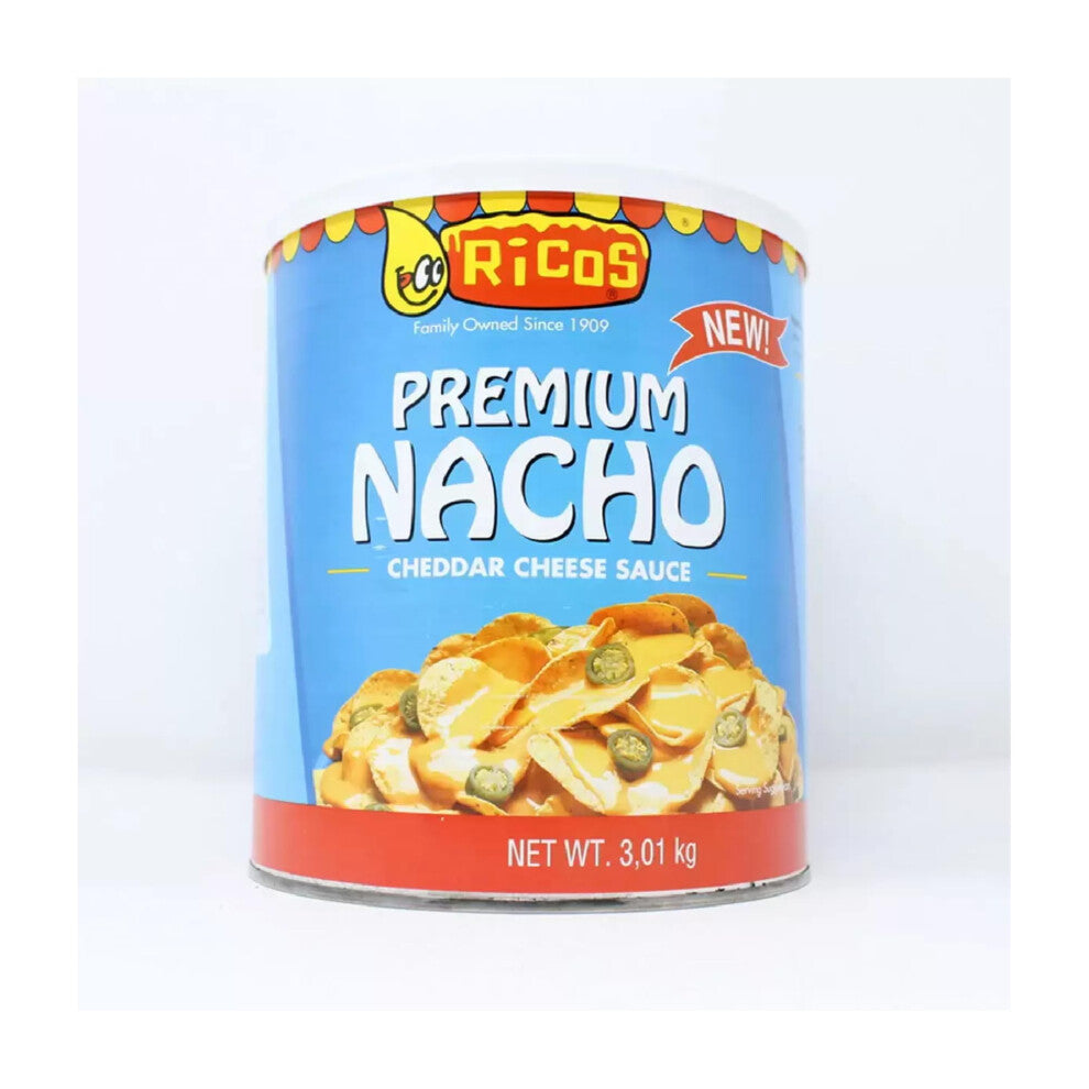 Ricos Premium Nacho Cheddar Cheese Sauce Tin, 3 kg (Pack of 1)