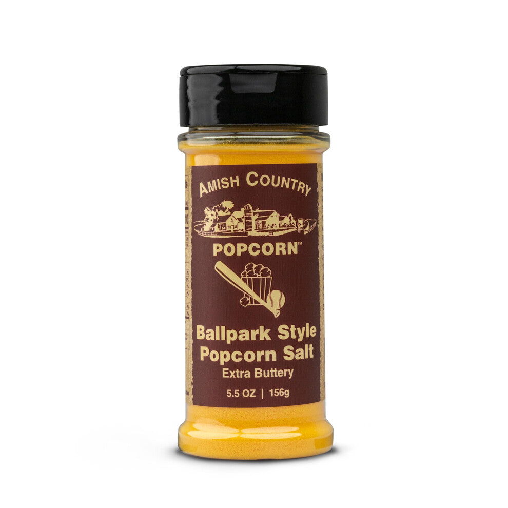 Amish Country Popcorn | Ballpark ButterSalt Popcorn Salt - 6 oz Bottle | Old Fashioned, Non-GMO and Gluten Free (6 oz Bottle)