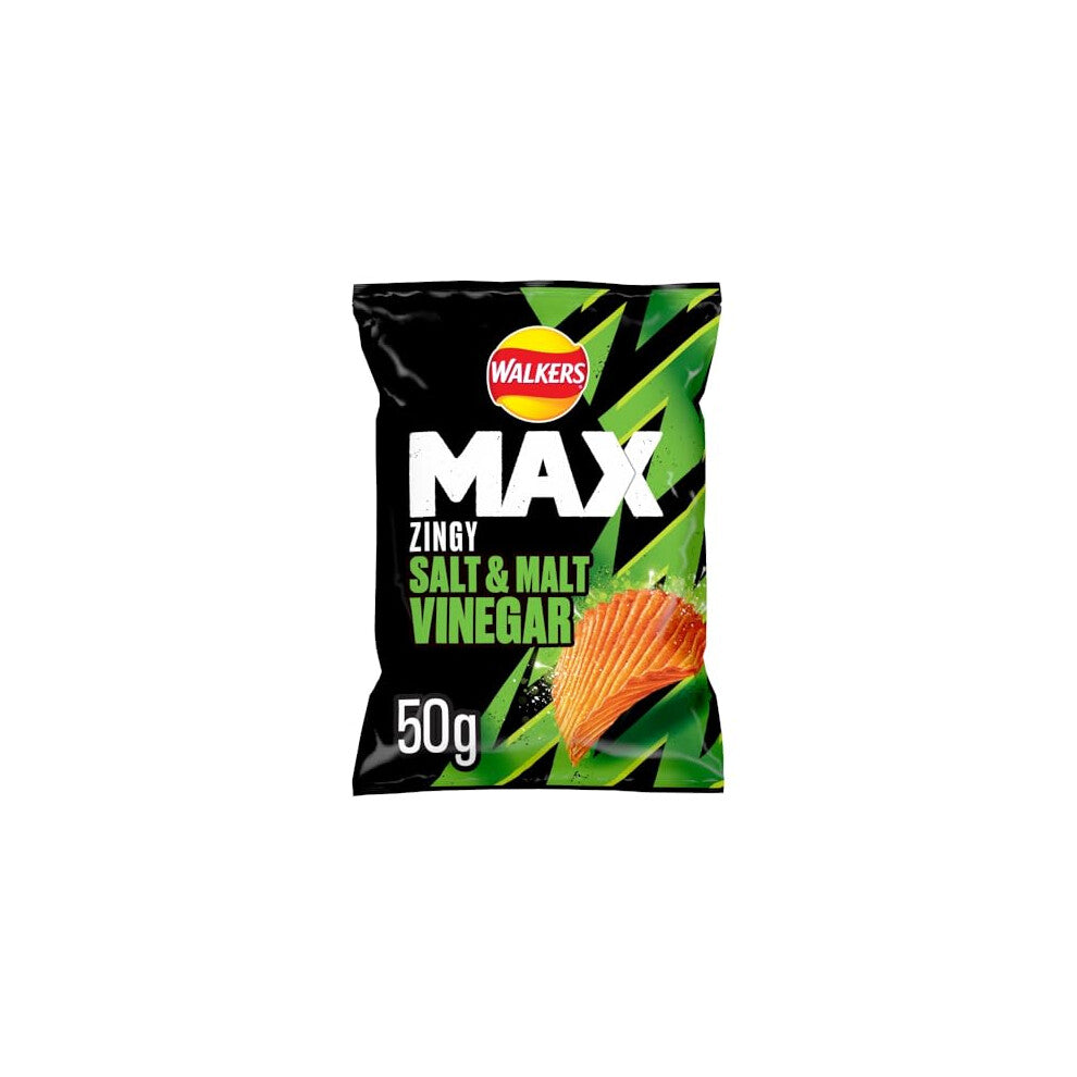 Walkers Max 24xSalt & Malt Vinegar 50G (Case 24)