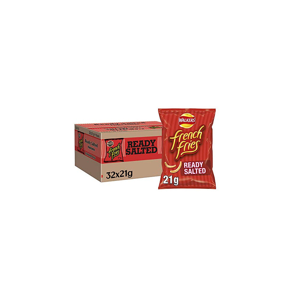 Walkers French Fries Ready Salted Snacks Crisps 21g (Case of 32)