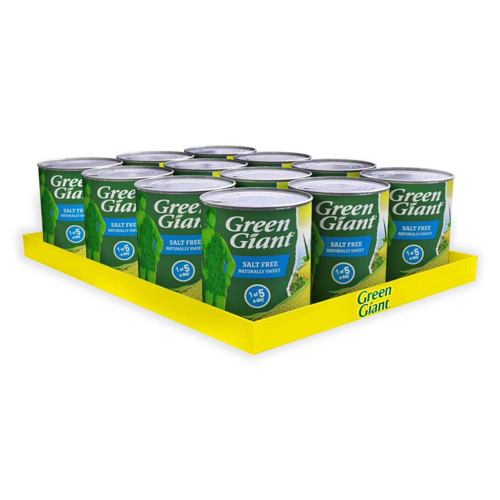 Green Giant Salt Free Sweetcorn 198g (Pack of 12)