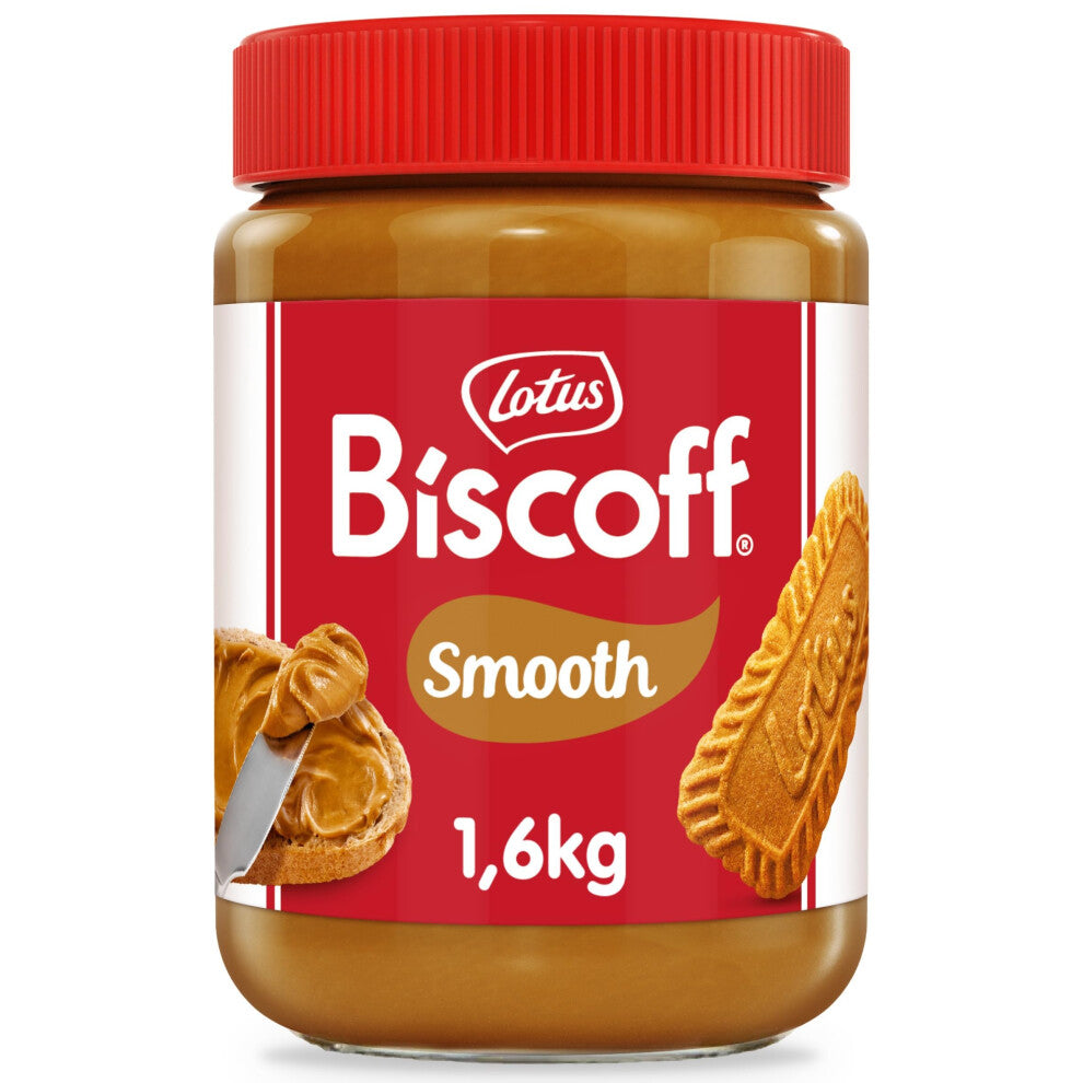 Biscoff - Sweet spread - Smooth - Extra Large Jar - Caramelised biscuit flavor - Vegan - Nut free - No colours or added flavours - 1.6kg