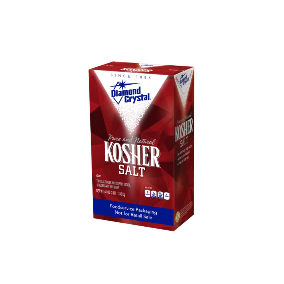Diamond Crystal Pure & Natural Kosher Salt 1.36kg (Packaging May Vary)