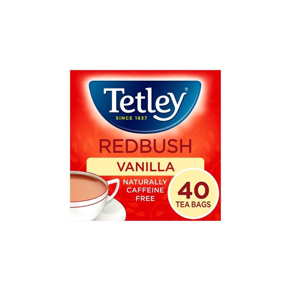 Tetley Redbush Tea, Pack of 6, 240 Tea Bags Total