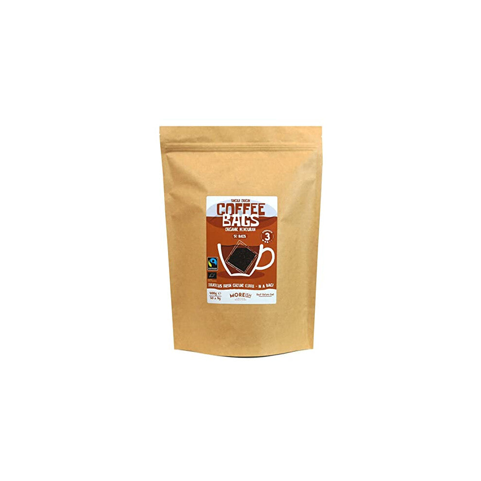 Moreish Coffee Bags - Organic Honduran Fairtrade (50 Single Origin Coffee Bags)