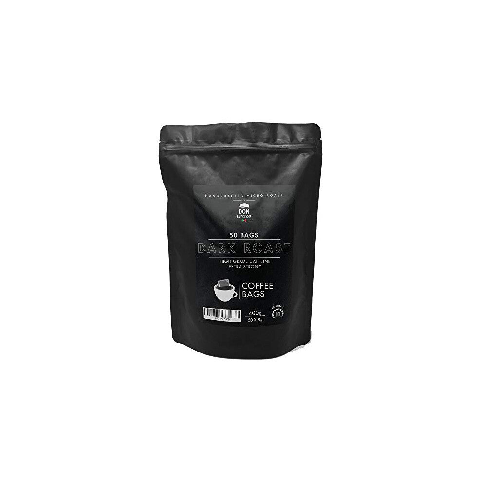 Don Espresso | Dark Roast - Extra Strong | 50 Coffee Bags | Italian Taste