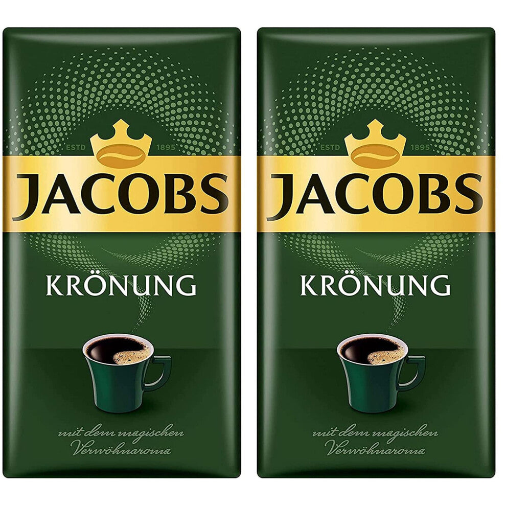 Jacobs Kronung Ground Coffee, Pack of 2- 17.6ounces by Jacob's