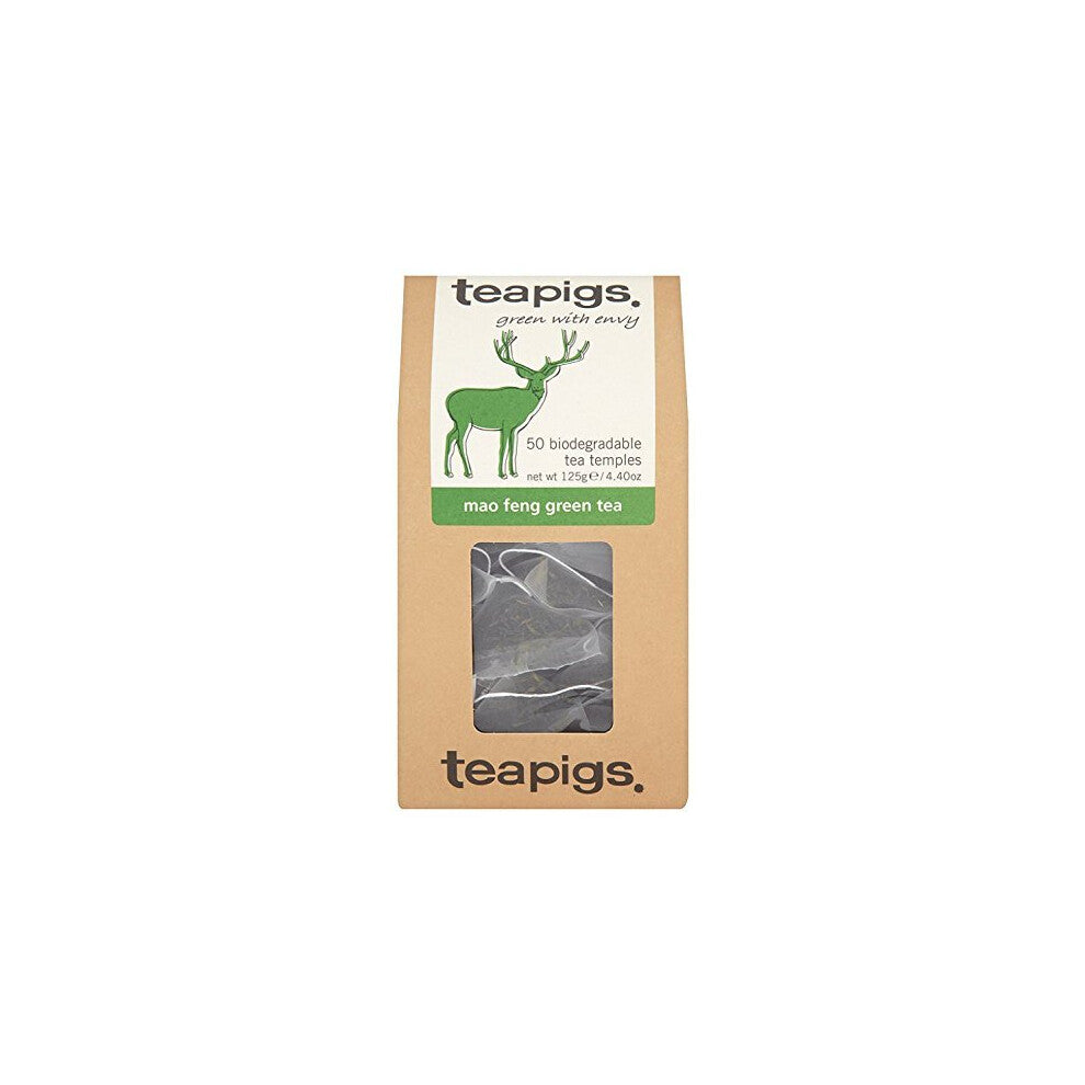 Teapigs Mao Feng Green Tea 125g 50 Tea Bags (Pack of 2)
