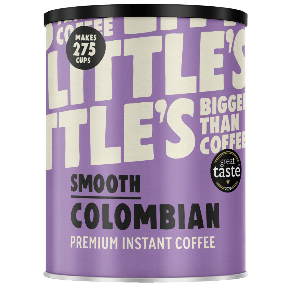 Little's Smooth Colombian Instant Coffee, 500g Tin - Premium Instant Coffee, Rich & Smooth - Vegan Friendly, Low Calories, No Added Sugar