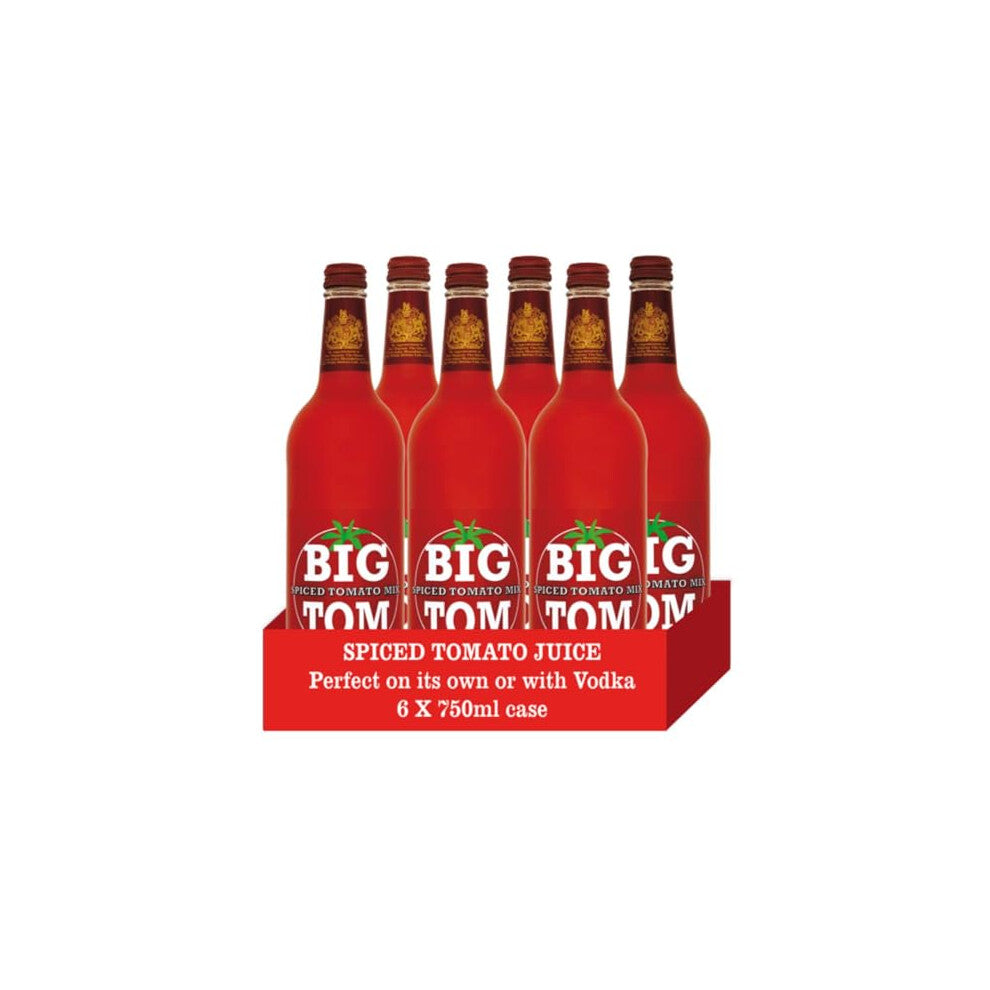 Big Tom Spiced Tomato Juice- Bloody Mary Mix (Pack of 6 x 750ML) for The Best Bloody Mary...Every time!