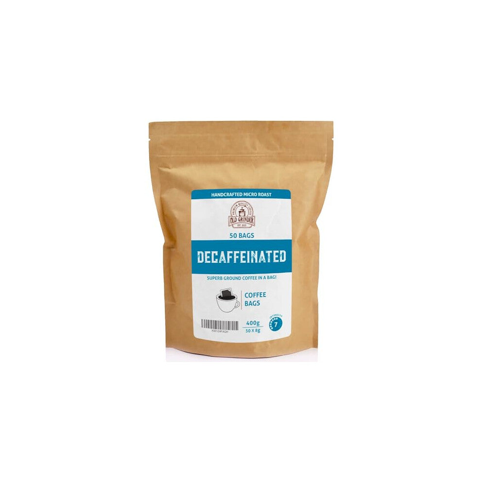 Old Grinder - Decaffeinated - Light Roast (50 Coffee Bags)