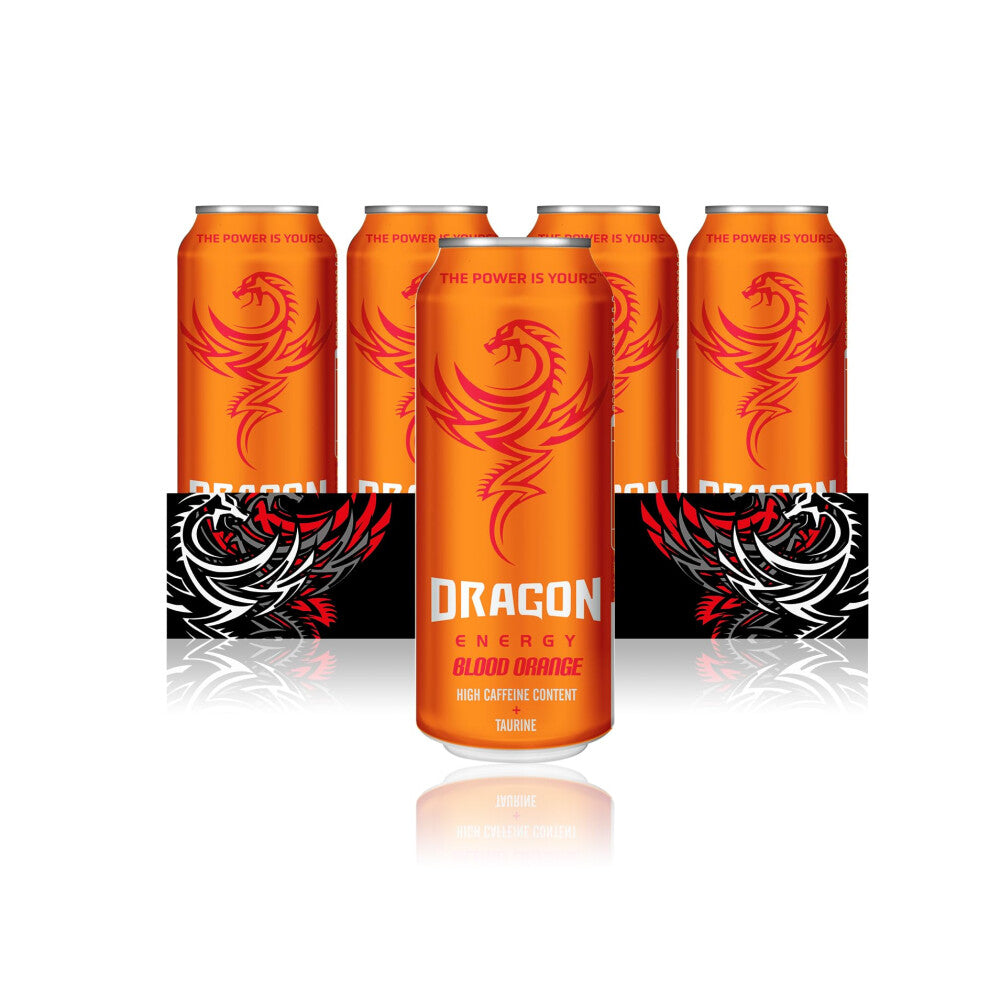 Dragon Energy Blood Orange Energy Drink 12 x 500ml Cans
