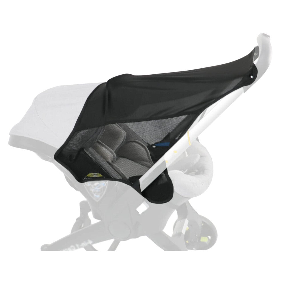 Cysocool Car Seat Pram Sunshade, Snap-on Sun Protection Canopy for Doona Stroller Car Seat, Anti-UV Baby Car Seat Stroller Blackout Cover Shield