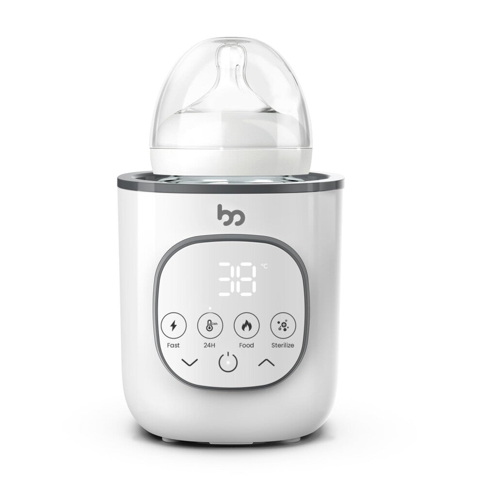 Baby Bottle Warmer, Warms Baby Feeds to Body Temperature in Minutes, Easy to Use, with Timer, Accurate Temp Control, Automatic Shut-Off, Warmer for