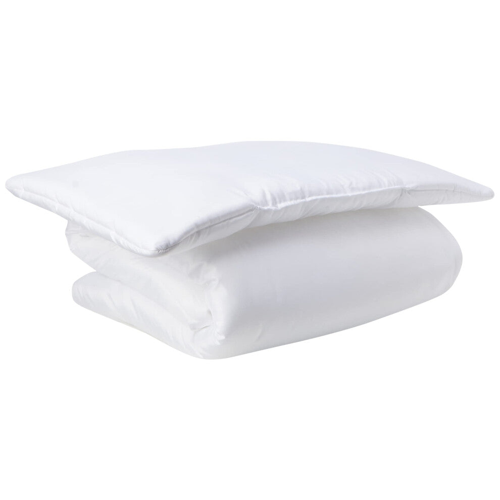 CHILDRENS PURE 100% COTTON HOLLOWFIBRE DUVET & PILLOW BABY'S COMFORT