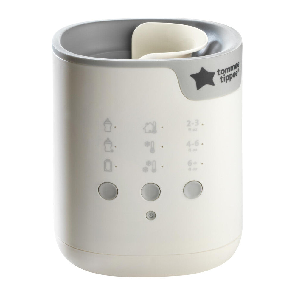 Tommee Tippee Multiwarm Bottle and Pouch Warmer, Warms Baby Feeds to Body Temperature in Minutes, Automatic Timer, White