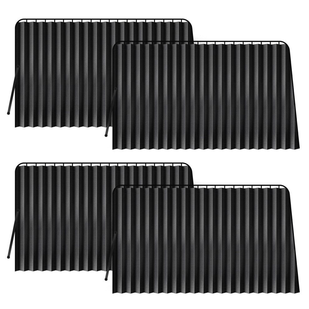 ZATOOTO Car Side Window Sunshade, Magnetic Blackout Car Window Shade for Baby, Privacy Car Curtains with UV Protection, 4PCS Black