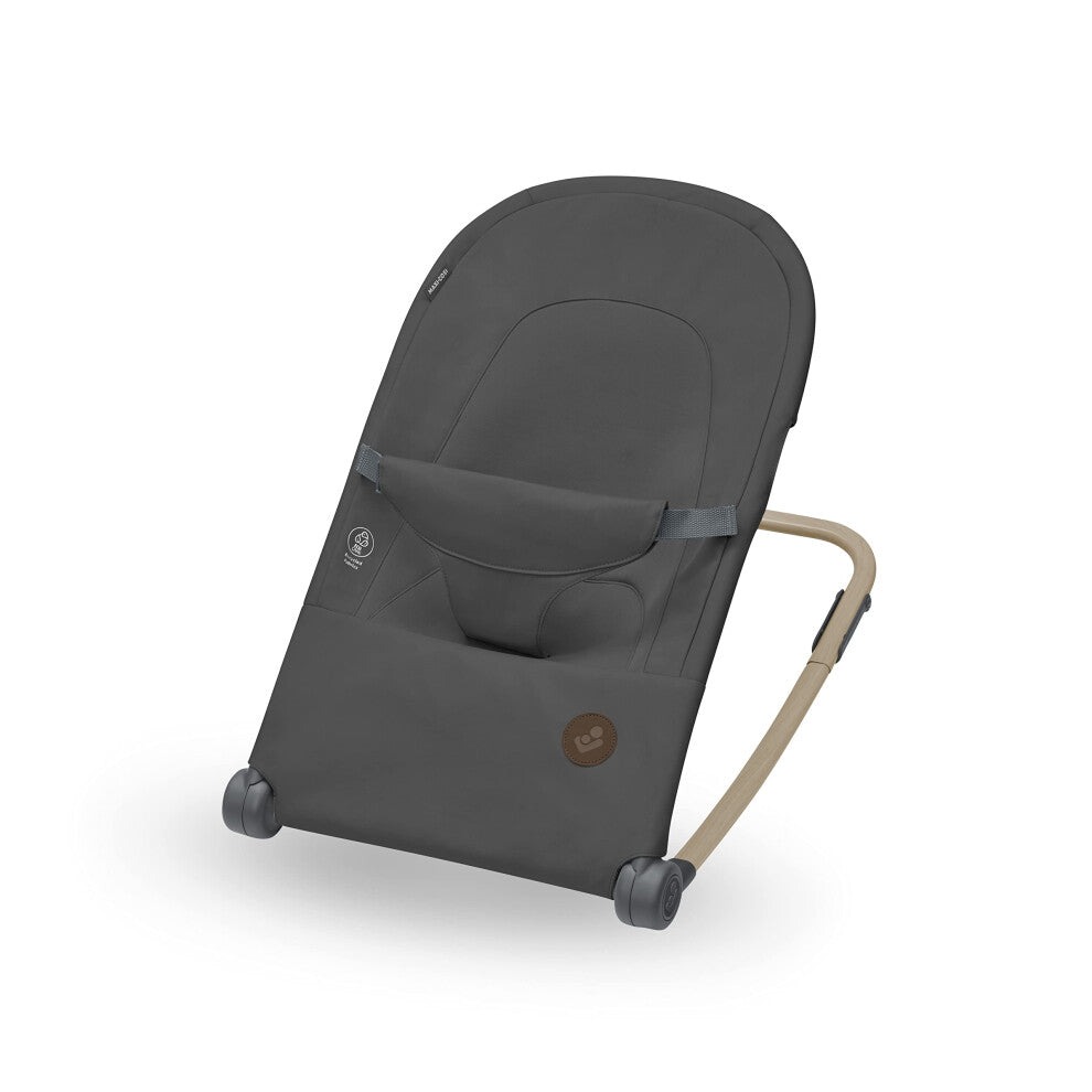 Maxi-Cosi Loa Baby Rocker, Ultra-Compact Fold, Lightweight Bouncer, Two Recline Positions, Portable Rocker with 100% Recycled Fabrics, 0 - Approx. 2