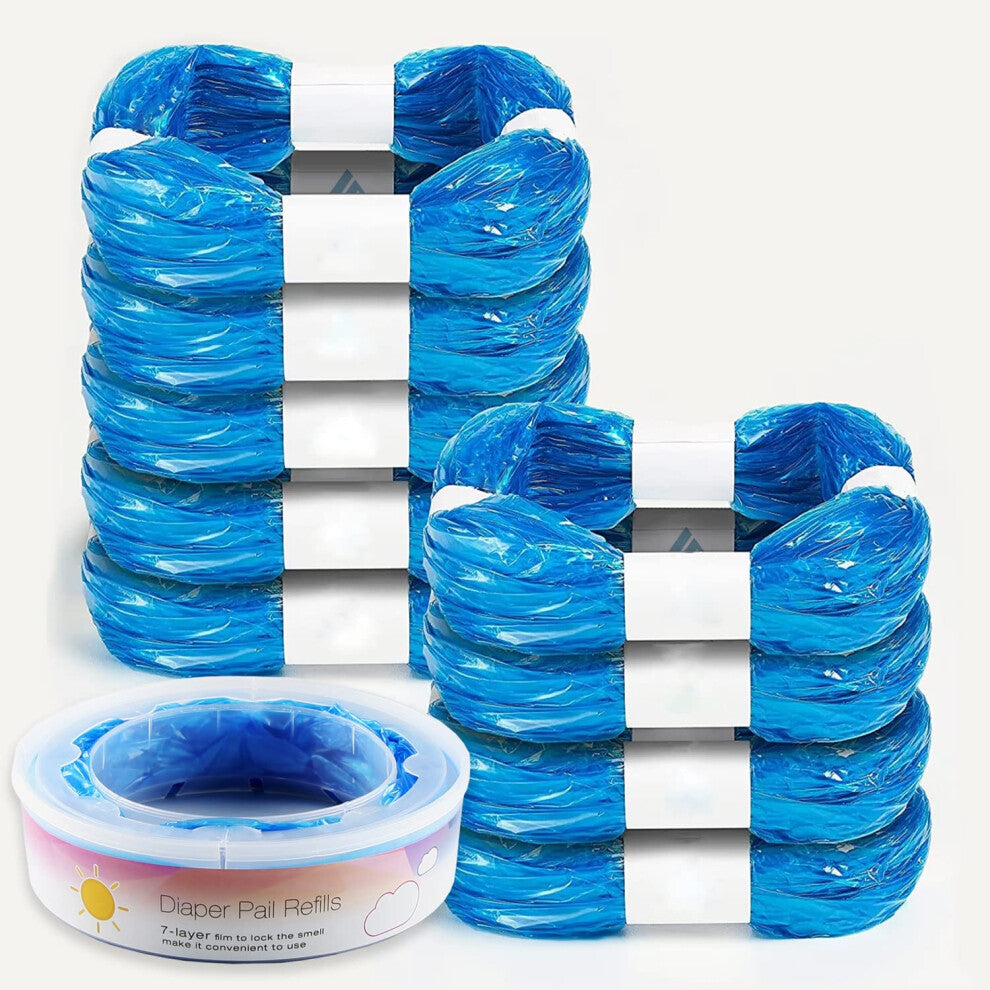 Pack of 9 Diaper Disposal Refills For Angelcare Nappy Bin Liners Nappy Pails System Diaper Bin Refill (CL02ZHY)