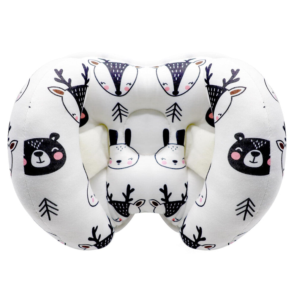 KAKIBLIN Baby Head Neck Support Pillow, 2 in 1 Banana Neck Pillow for Baby, Baby Travel Pillow for Stroller Neck Support for Newborn, Adjustable Baby