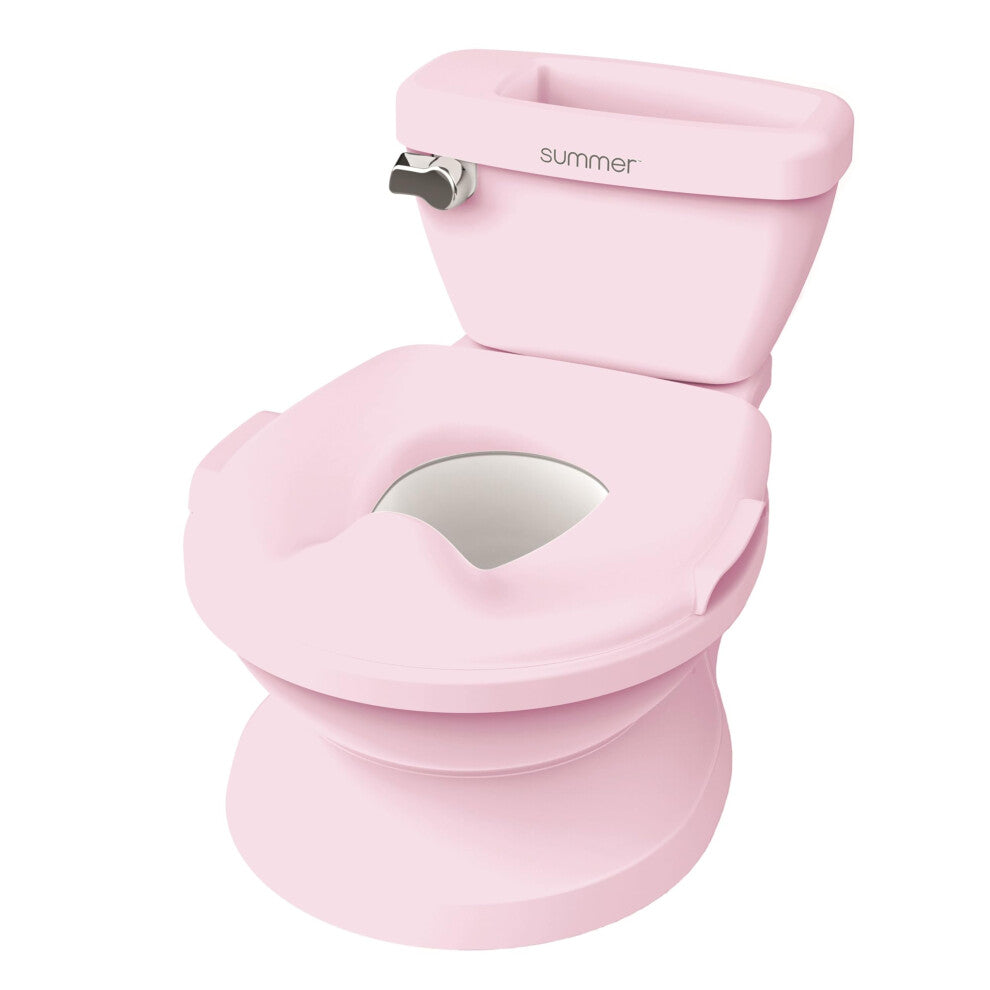 Summer by Ingenuity My Size Potty Pro in Pink, Infant Potty Training Toilet, Lifelike Flushing Sound, for Ages 18 Months, Up to 50 Pounds