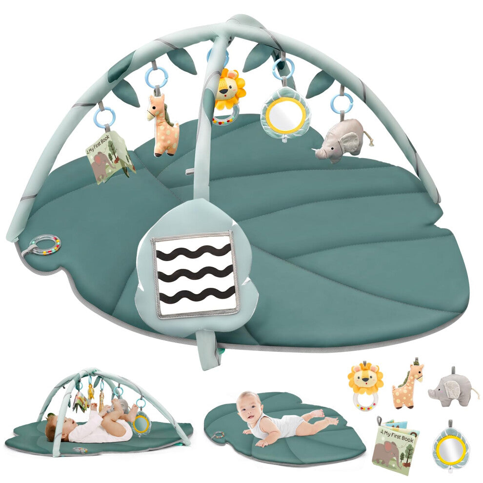 Baby Play Mat Tummy Time Mat, Vanplay Baby Play Gym Large Size Foldable Playmats & Floor Gyms for Babies 0-6 Months Sensory and Motor Skill