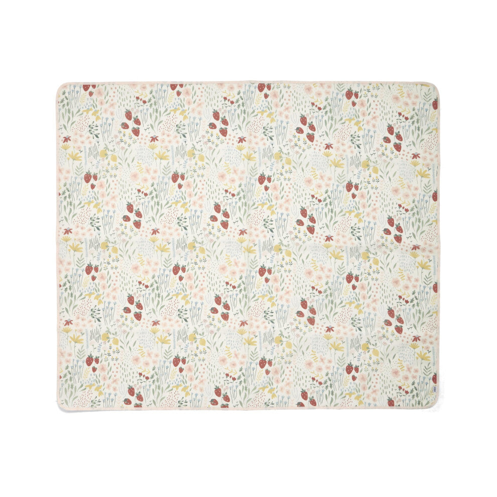 Mamas & Papas Splash Mat for Highchairs, Practical and Wipe Clean Mat to Catch Dinner Time Spills, Fruit Garden