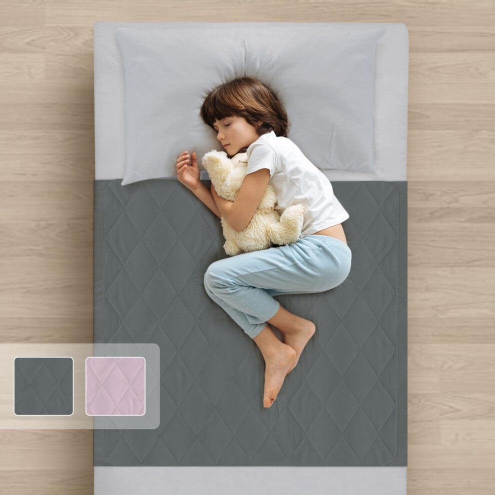 Guardedsleep potty training bed sheets, 100% waterproof bed pad for single beds, washable night time toilet training bedwetting mat for toddlers and