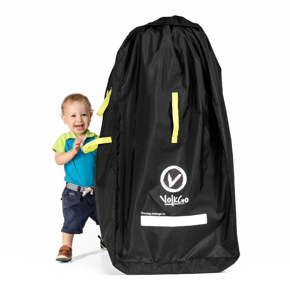V VOLKGO Stroller Bag for Airplane Travel, Large Gate Check Double Stroller Pram Travel Bag, Pushchair Transport Cover with Shoulder Strap, Large