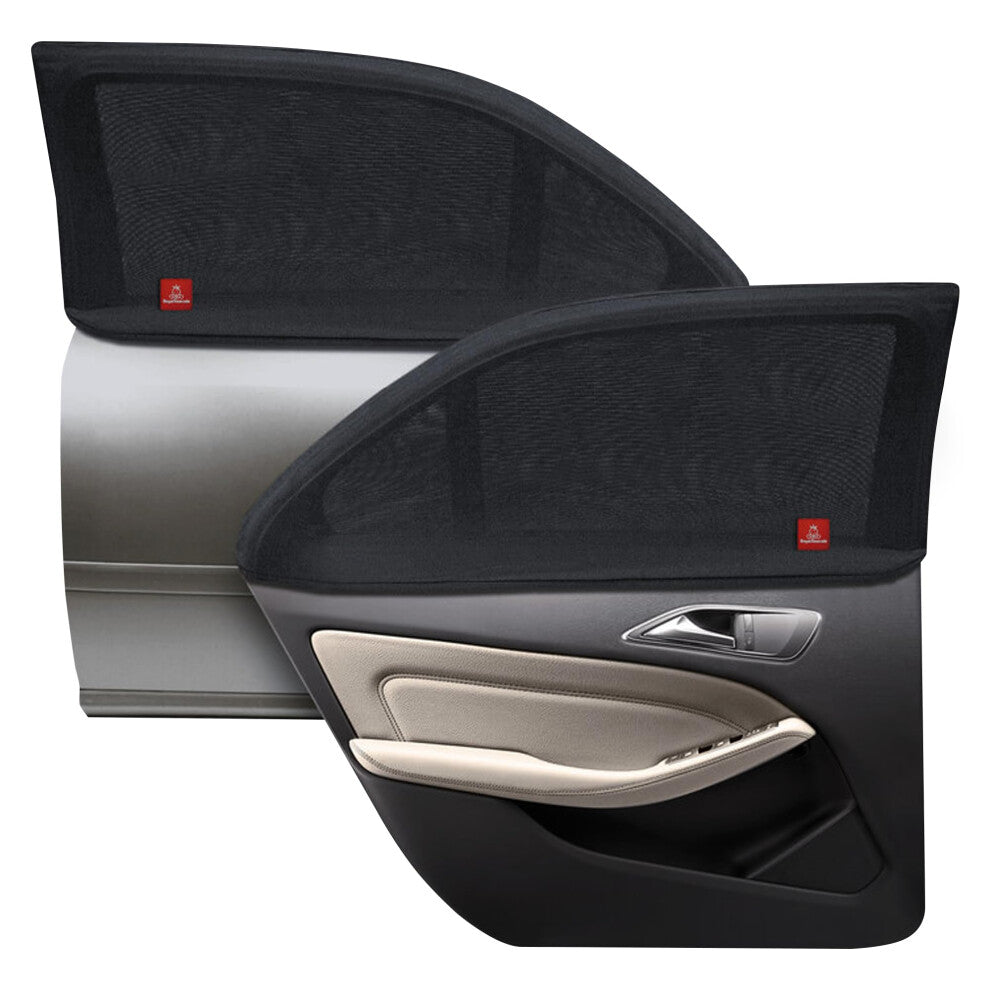 Royal Rascals Car Window Shades for Baby, Universal Fit, Car Sun Shade for Baby, Full Window Covers with 40+ UV Sun Protection, Cars Accessories, Kids