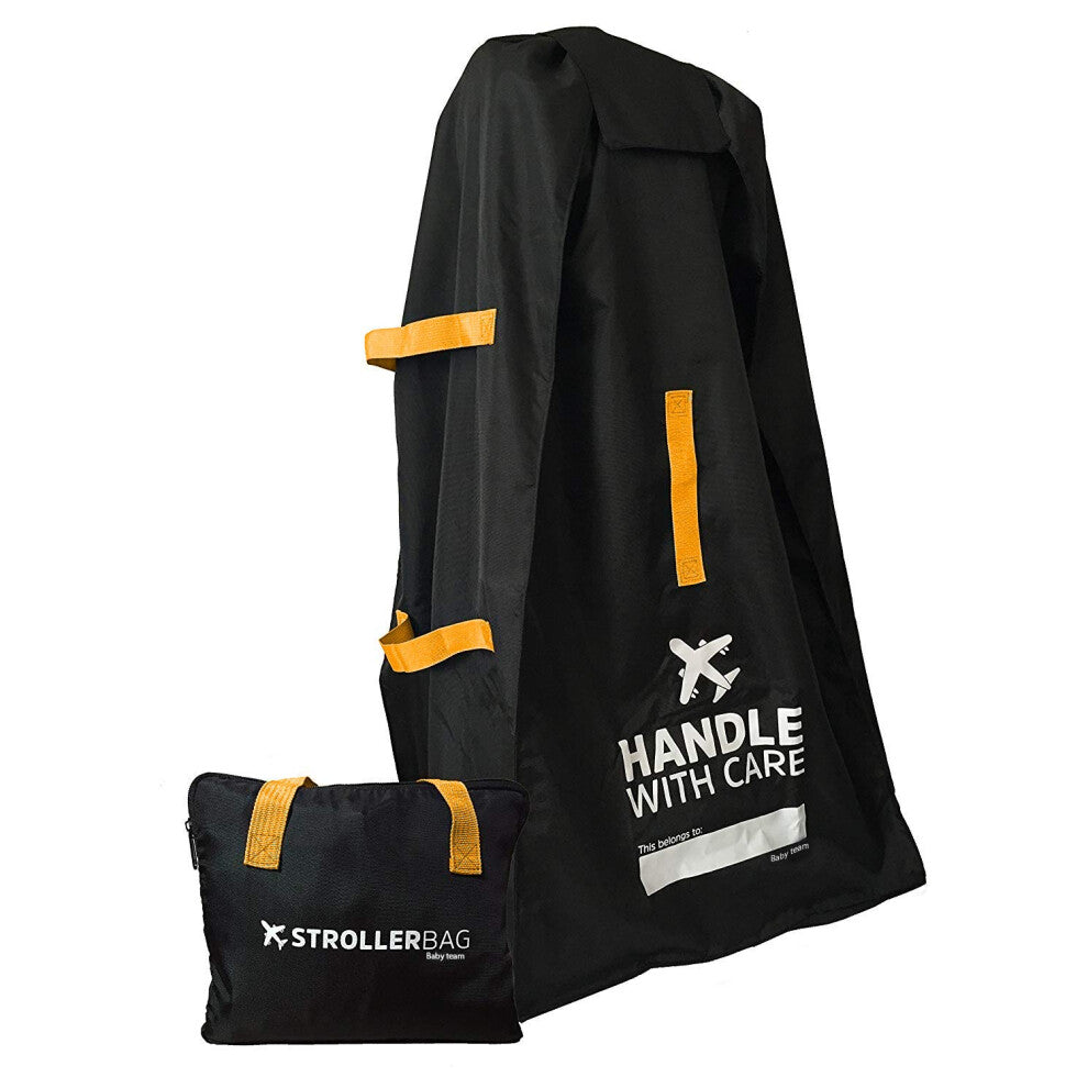 Baby team Extra Large Stroller Travel Bag for Airplane - Ideal for Large-Single-Double-Jogging Strollers, Durable, Water-Resistant with Adjustable