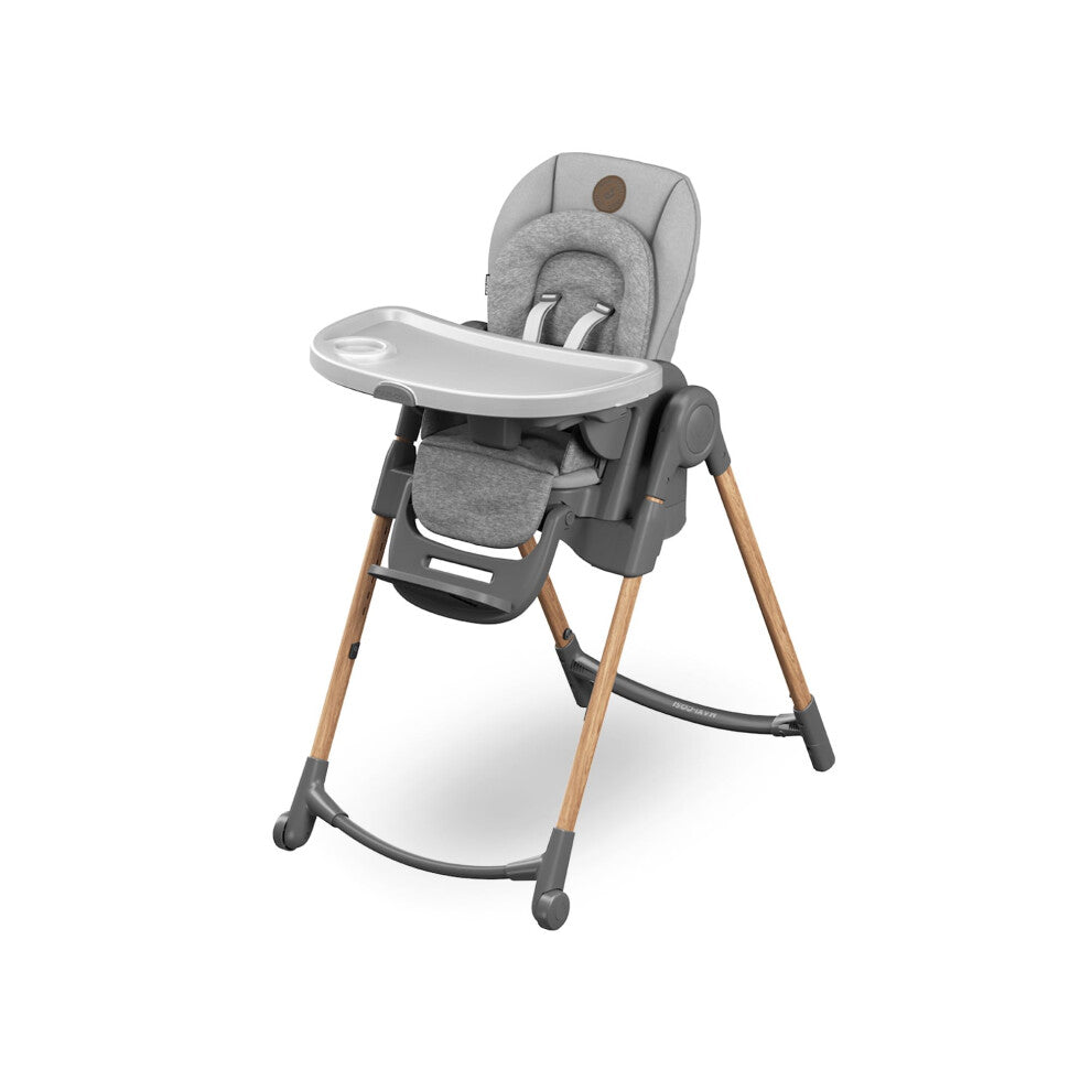 Maxi-Cosi Minla Evolutive Highchair, 0?14 Years, up to 60 kg, Baby High Chair, 9 Height Positions, 5 Recline Positions, 4 Tray Positions, Compact
