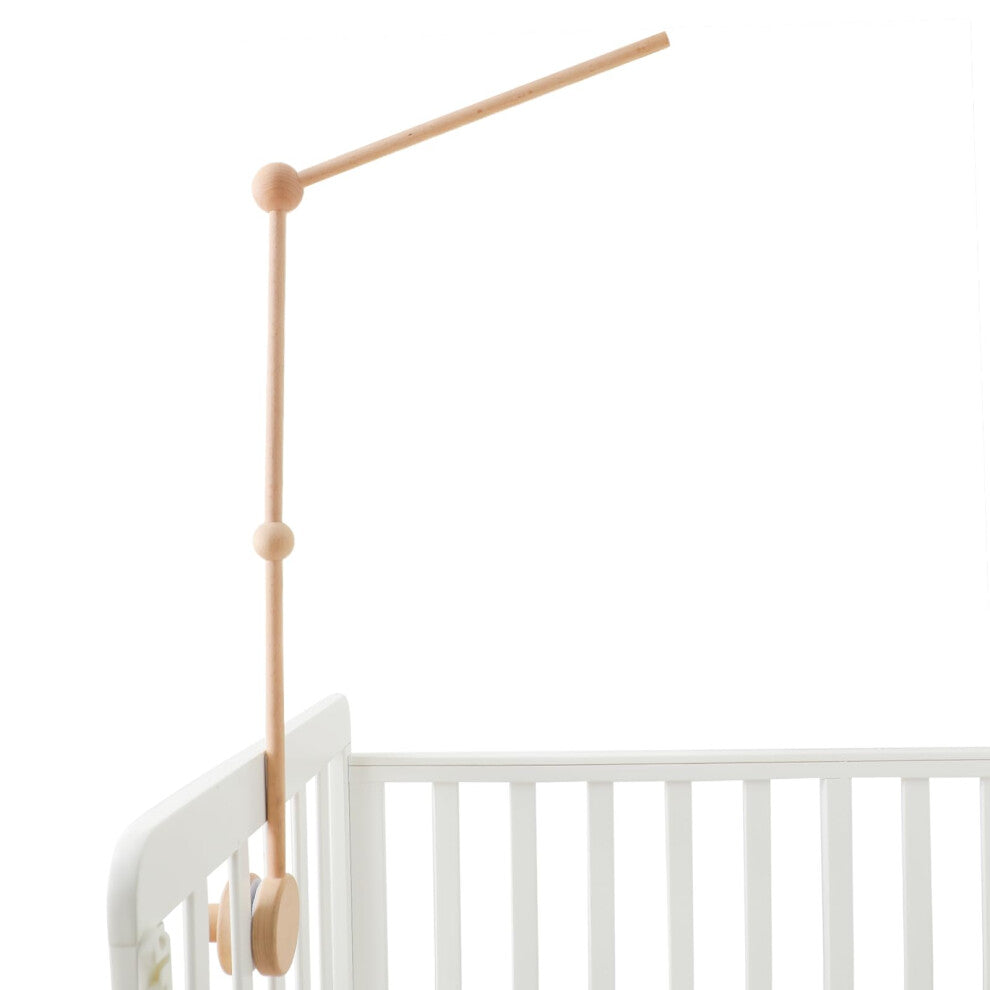 Mamimami Home Mobile Stand Wooden for Baby Wooden Crib Mobile Bed Bell Holder Bracket Mobile Holder for Changer Bed Bells and Toys (Without Mobile)
