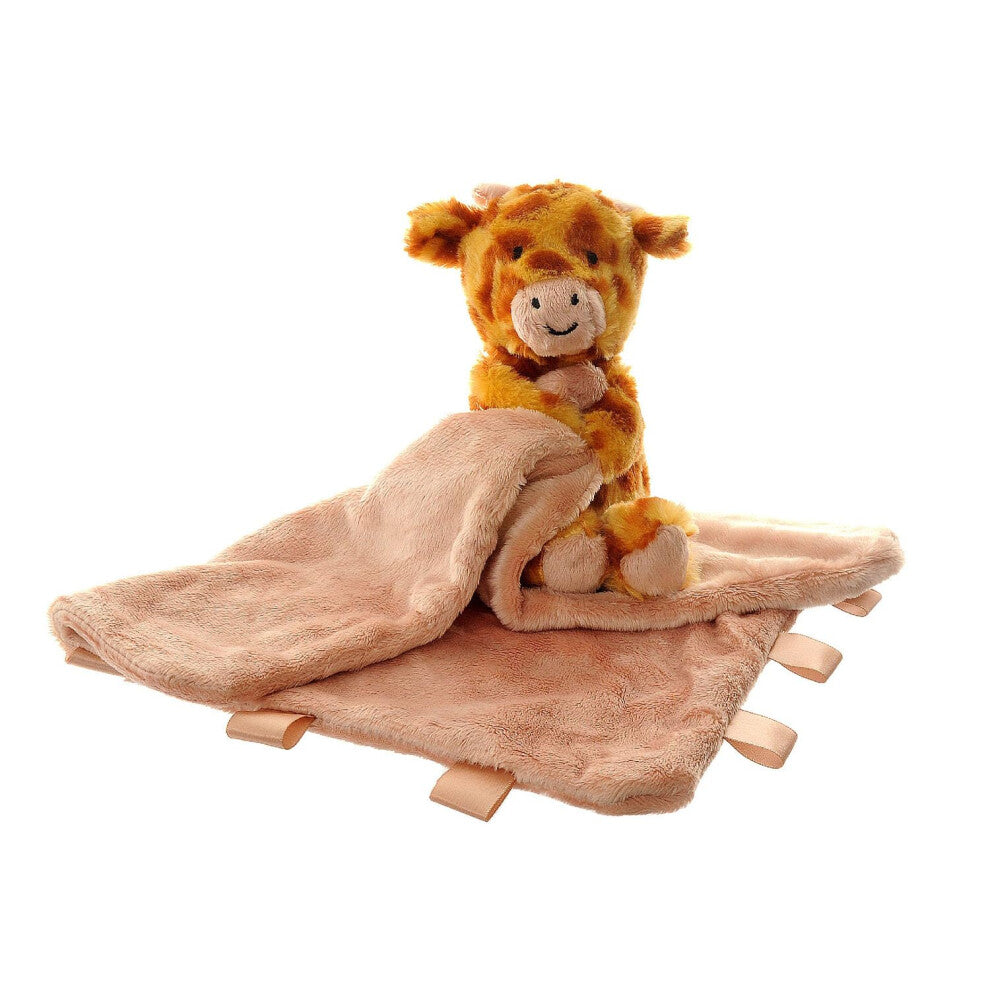 Ziggle - Giraffe Baby Comforter - Newborn Essentials, Baby Blanket, New Mum Gifts, Baby Toys, Eco Friendly Comforter