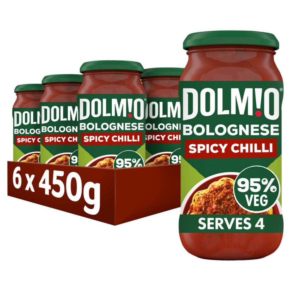 Dolmio Bolognese Spicy Chilli Pasta Sauce 450g (Pack of 6)