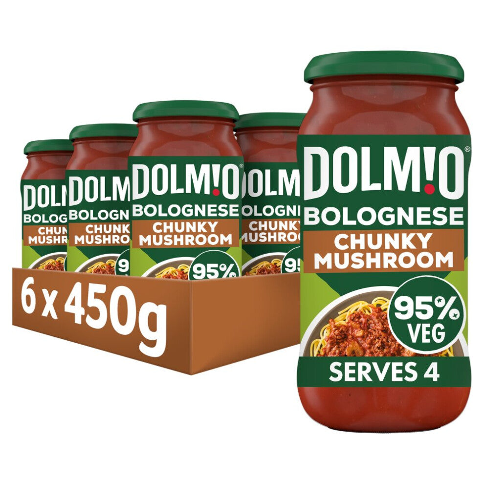 Dolmio Bolognese Chunky Mushroom Pasta Sauce 450g (Pack of 6)