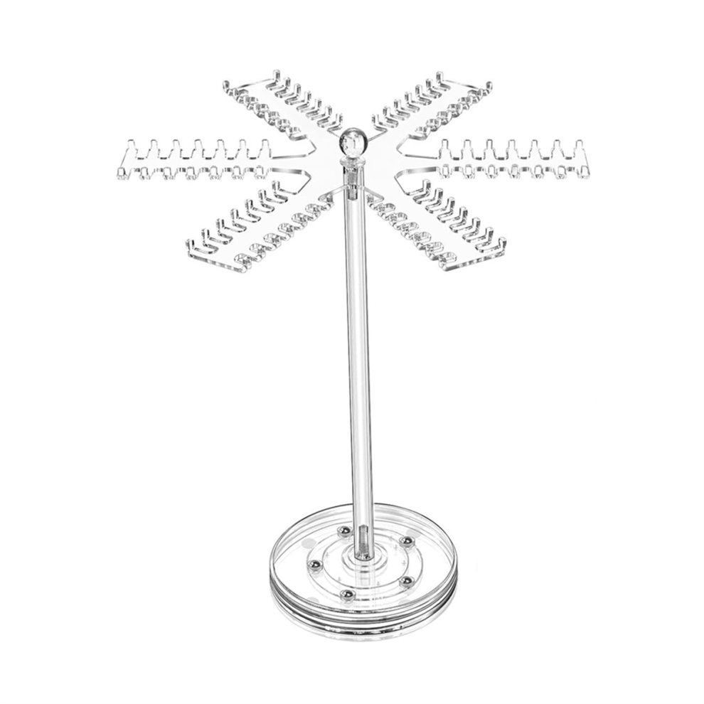 Rotating Acrylic Necklace Organizer,Clear Holder S