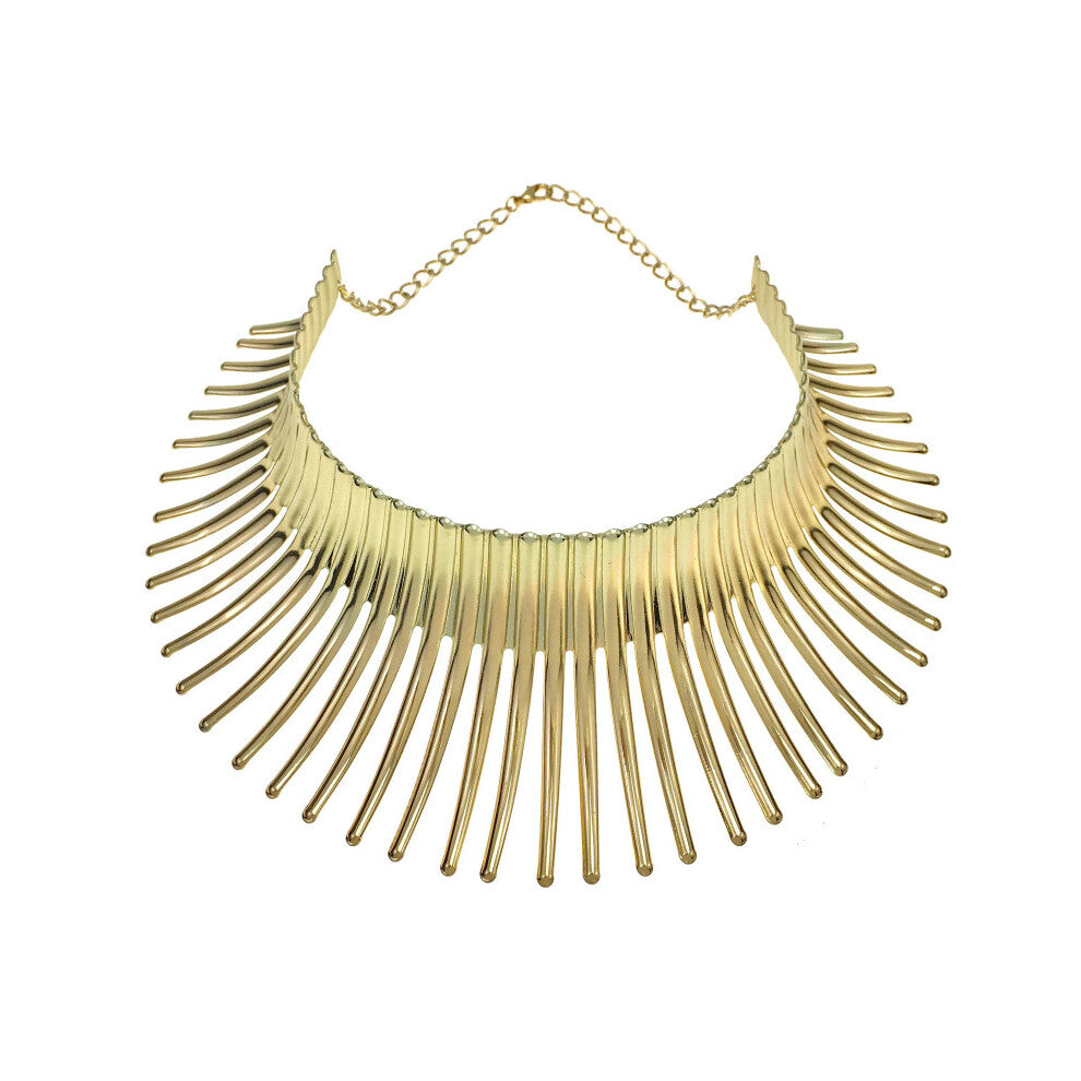 Women's Big African Necklace Indian Style Bending