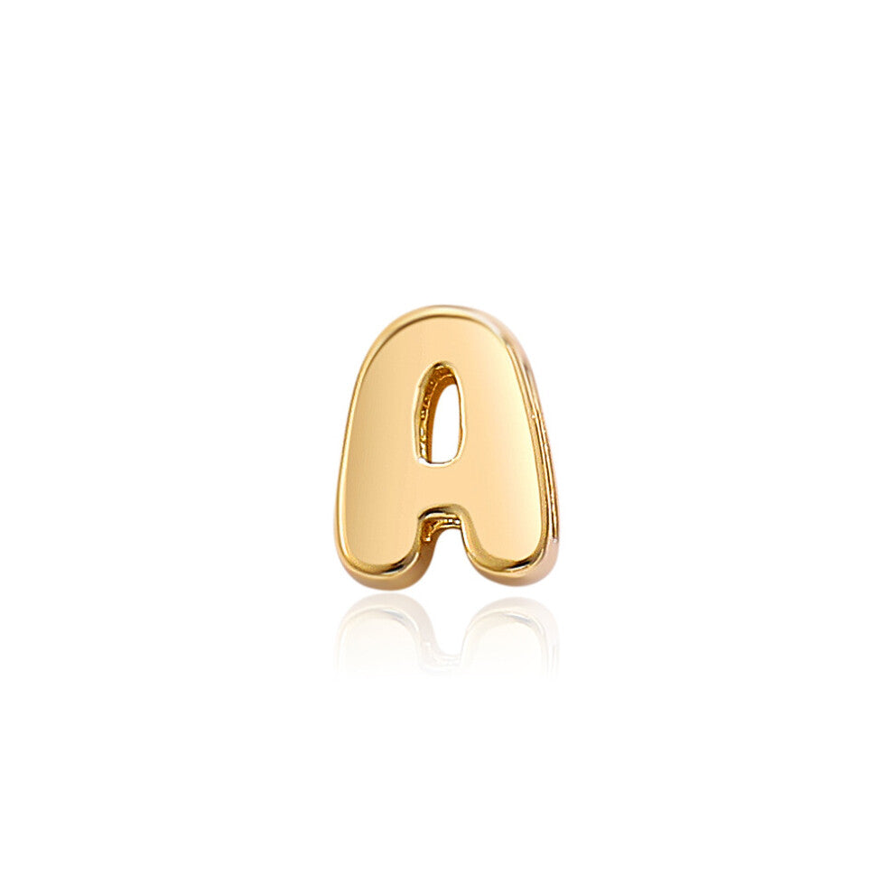 (Golden letter A) Personalized design of an English name letter necklace collarbone chain accessory