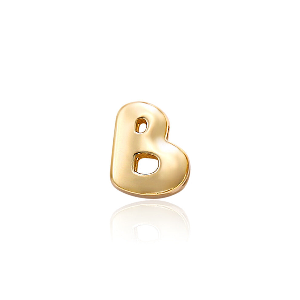 (Golden letter B) Personalized design of an English name letter necklace collarbone chain accessory