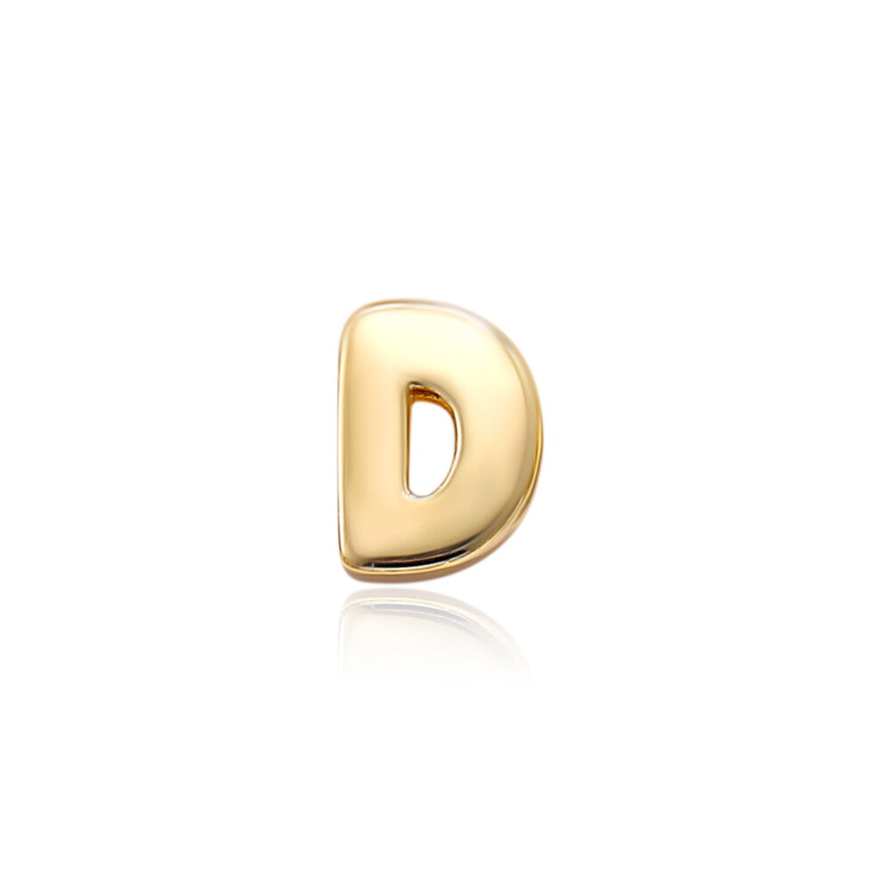 (Golden letter D) Personalized design of an English name letter necklace collarbone chain accessory