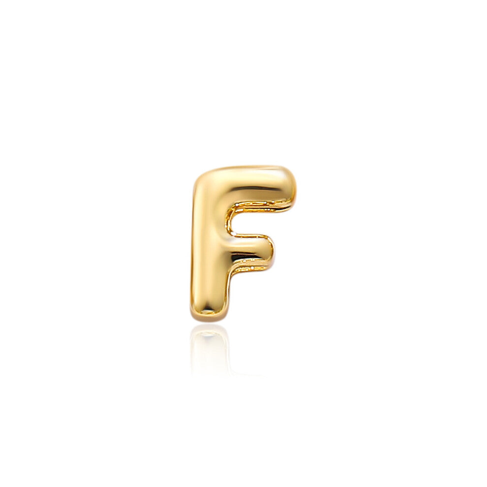 (Golden letter F) Personalized design of an English name letter necklace collarbone chain accessory