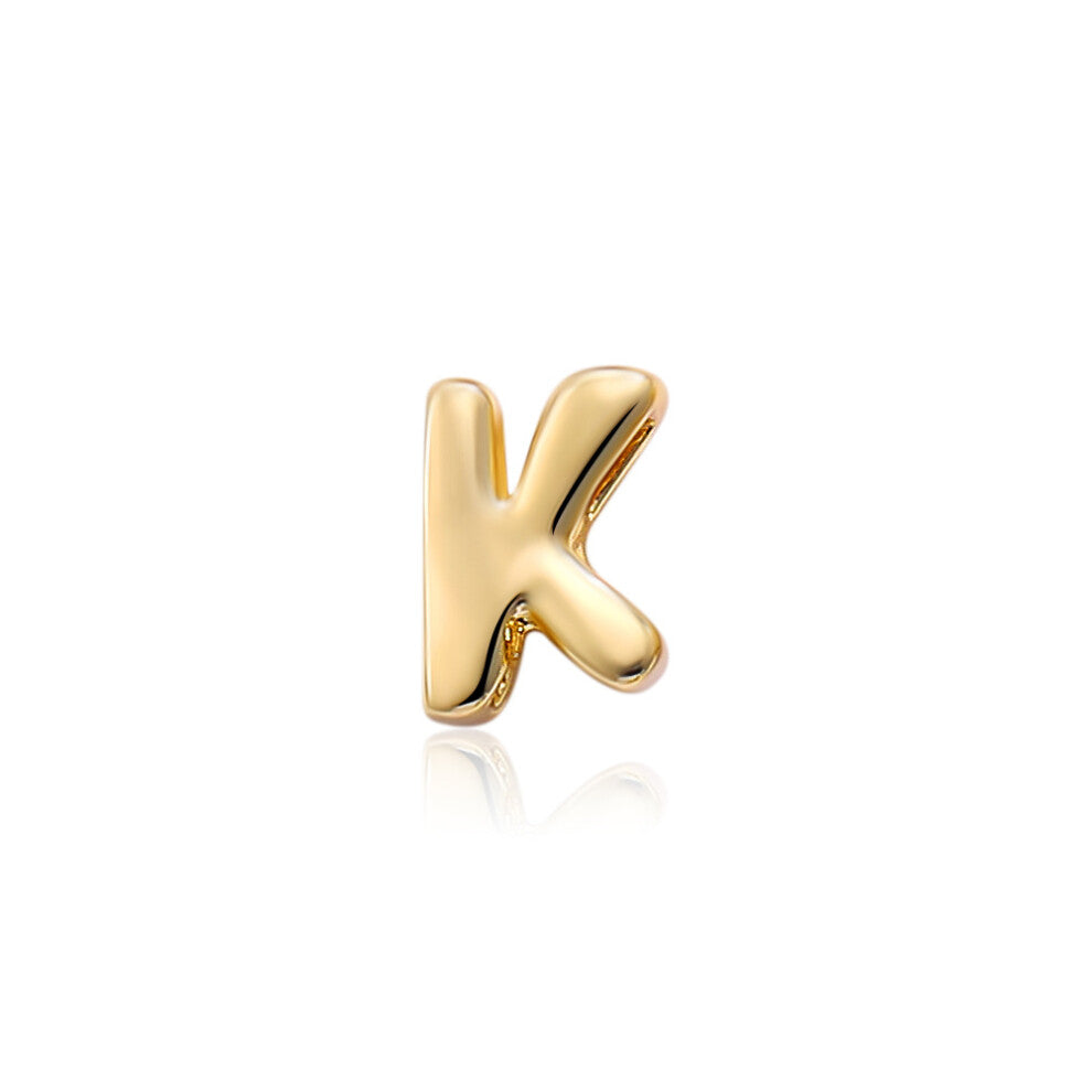 (Golden letter K) Personalized design of an English name letter necklace collarbone chain accessory