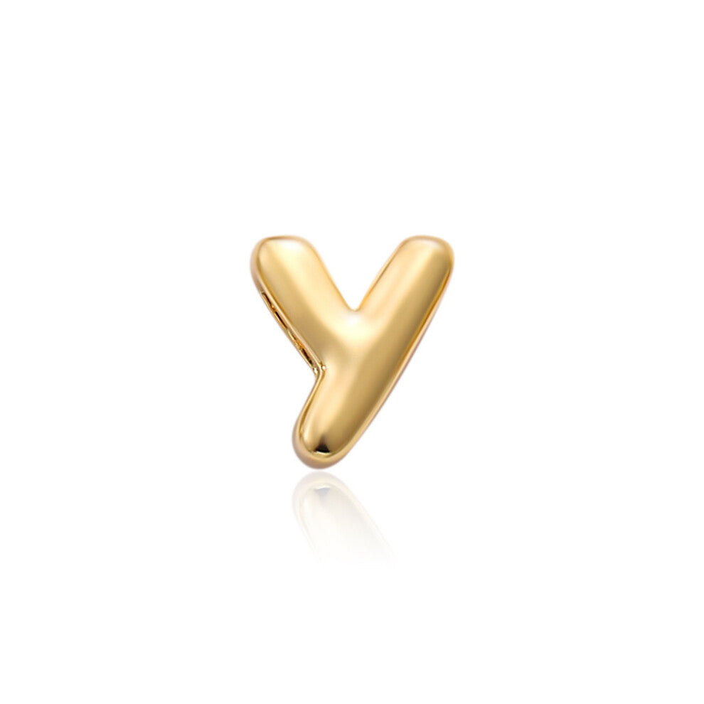 (Golden letter Y) Personalized design of an English name letter necklace collarbone chain accessory