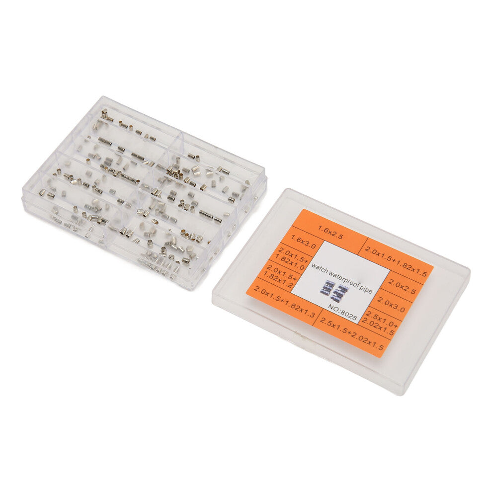 Stainless Steel Watch Crown Tubes Assortment Box 10 Comp