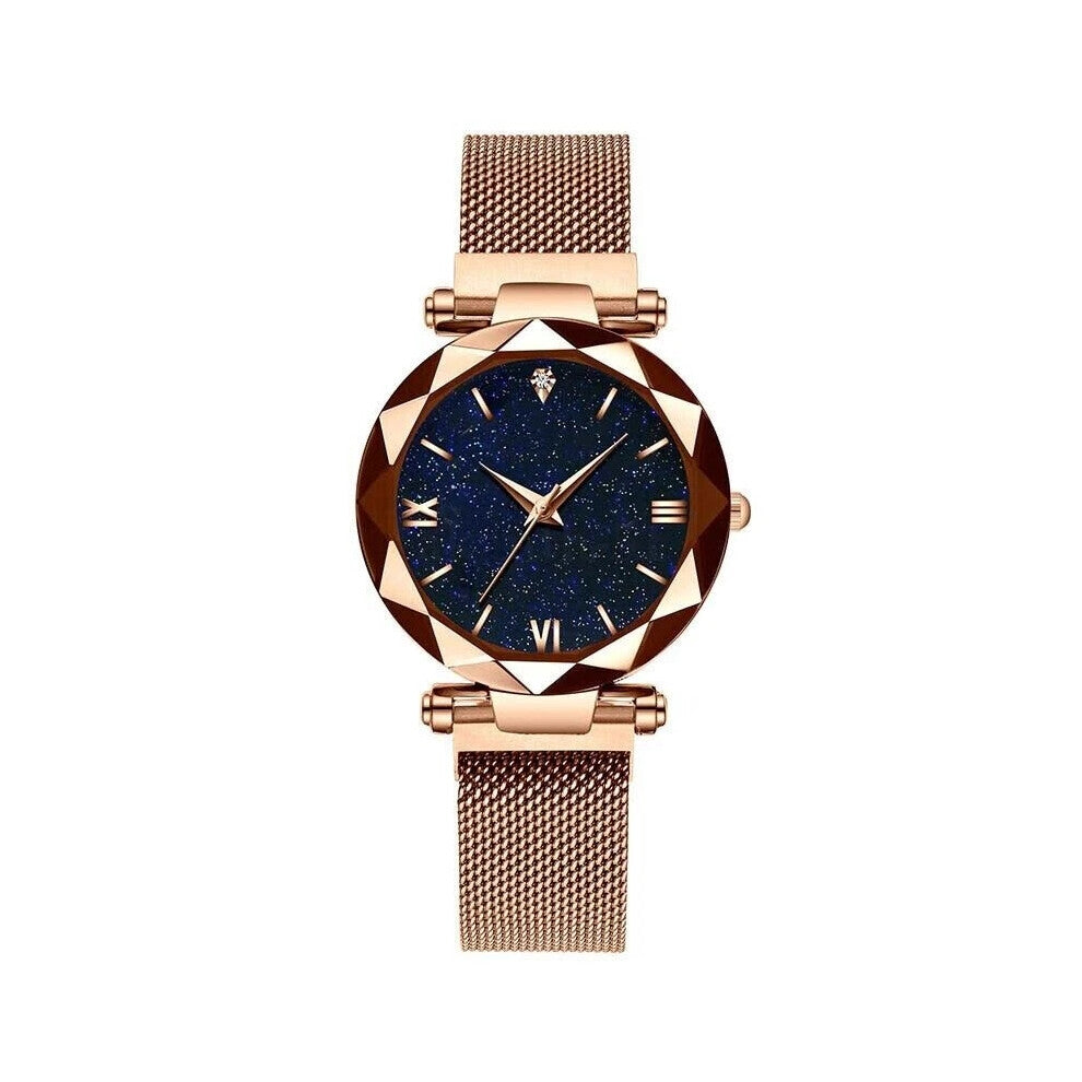 (Gold) Fashion Women Watch Dress Watches Metal Band Quartz WristWatch Brithday Gift New