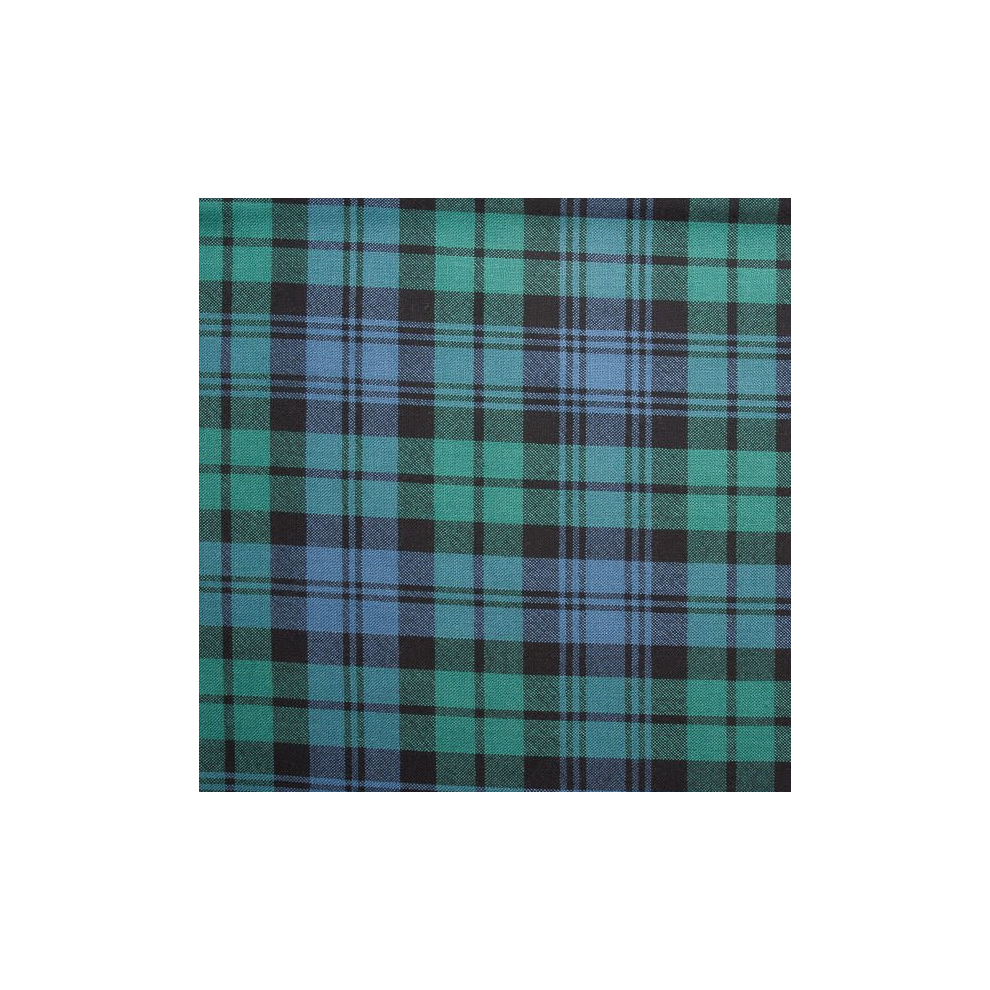 (Black Watch Ancient) 100% Wool Scottish Made To Order Tartan T Bar Cufflinks - A-C TARTANS